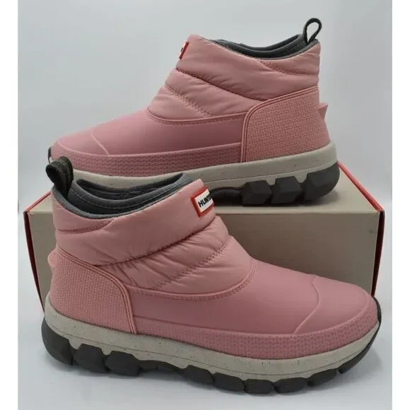 Hunter Original Womens Size 9 Quartz Pink Insulated Ankle Snow Boots Booties - Picture 3 of 13